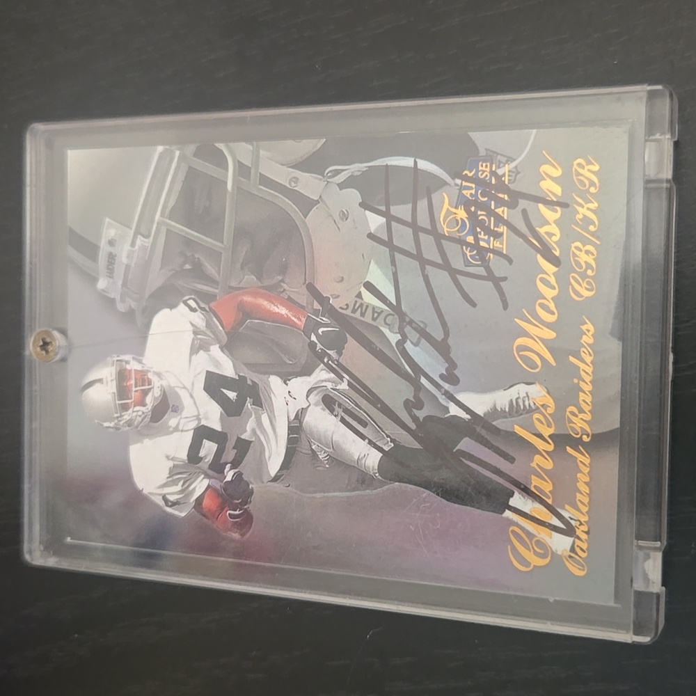 Charles Woodson Rookie Card Autographed NM